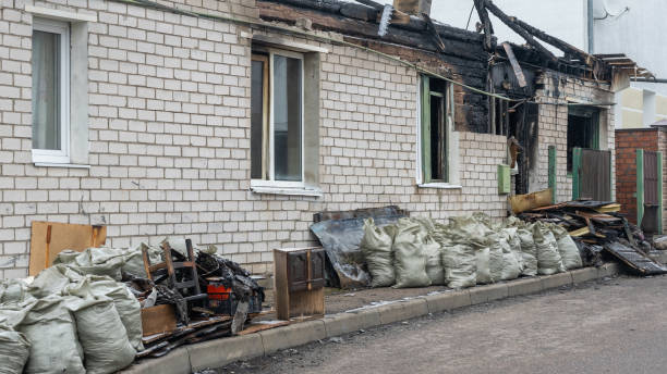 Professional Fire Damage Removal technician working in Delano, MN